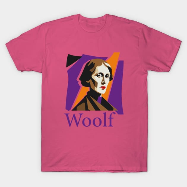 Virginia Woolf T-Shirt by WickedAngel